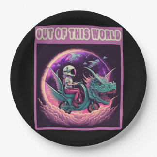 Out of This World Funny Trending Quote Paper Plate
