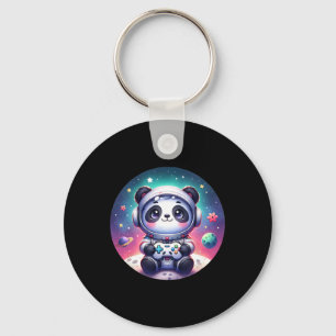 Out Of This World Gamer Panda Bear Astronaut Gamin Key Ring