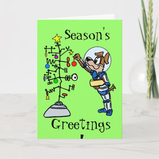 OUT OF THIS WORLD HOLIDAY CARD (Front)