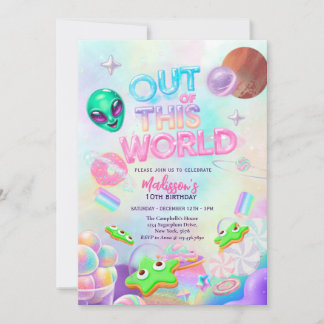 out of this world invitation