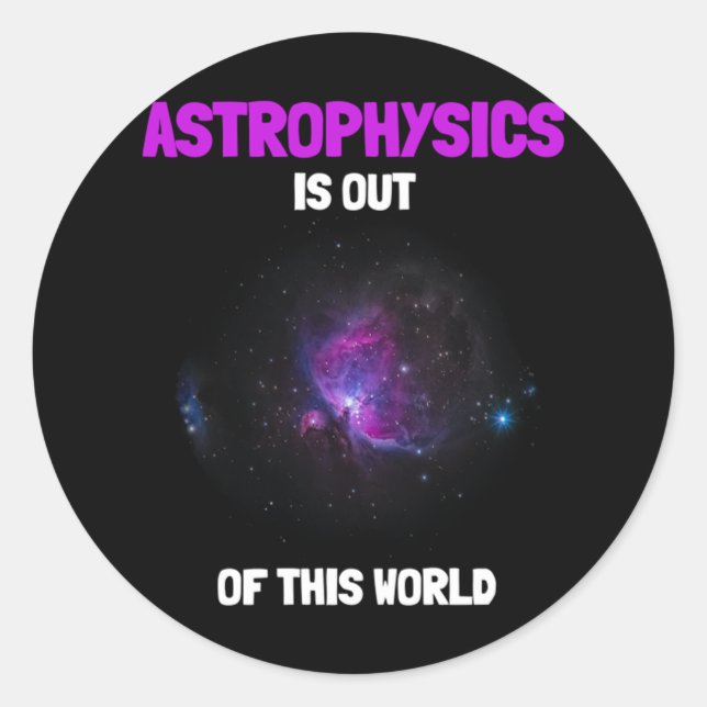 Out of This World Meme for GeneZ Classic Round Sticker (Front)