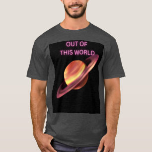 Out of This World Neon Saturn Men's T-Shirt