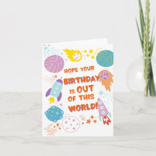 Out Of This World Puns Birthday Card