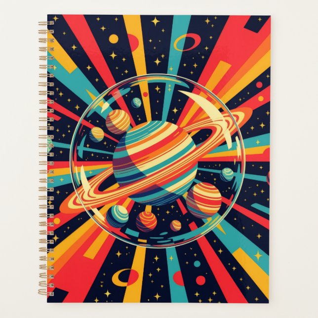 Out of this World Ringed Planets  Planner (Front)