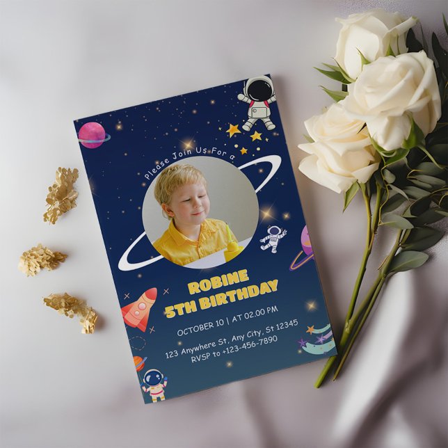 Out of This World Space Birthday Invitation (Creator Uploaded)