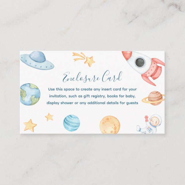 Out of This World Space Custom  Enclosure Card (Front)