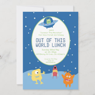 Out of this World Space Invitation