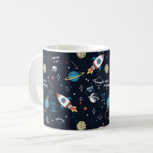 Out of This World Space Pattern Coffee Mug