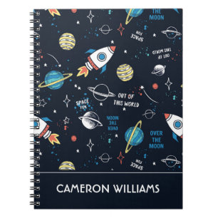 Out of This World Space Pattern Notebook