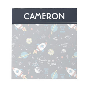 Out of This World Space Pattern Notepad