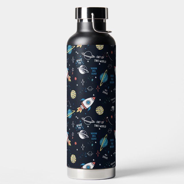 Out of This World Space Pattern Water Bottle (Left)