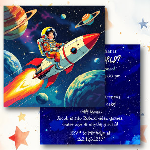 Out of this World Space Themed Boy's Birthday Card