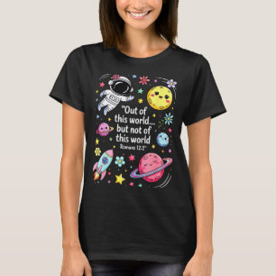 Out Of This World Spaceship Planet Galaxy Christia T-Shirt