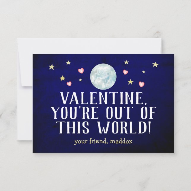 Out of This World Valentine Card (Front)