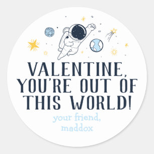 Out of This World Valentine Sticker