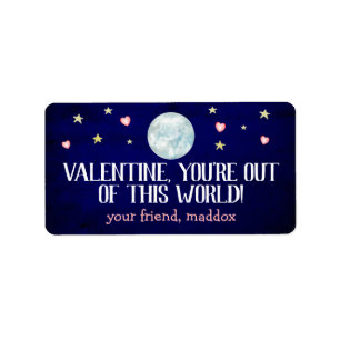 Out of This World Valentine Sticker