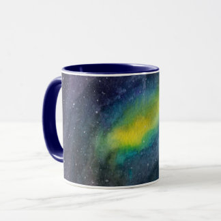 Out of this world watercolor galaxy mug