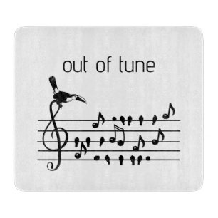 Out of Tune, toucan joining songbirds   Cutting Board
