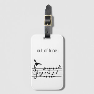 Out of Tune, toucan joining songbirds   Luggage Tag