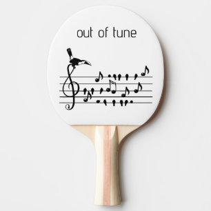 Out of Tune, toucan joining songbirds   Ping Pong Paddle