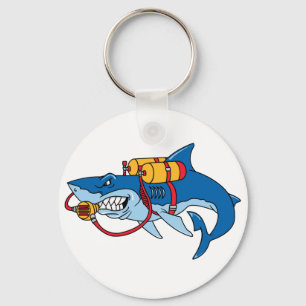 Out Of Water Shark Key Ring