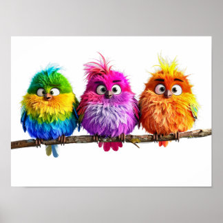 Out on a limb -- Birds Poster