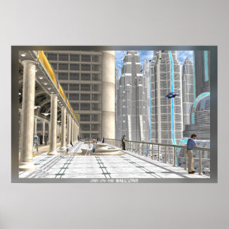Out On The Balcony Poster