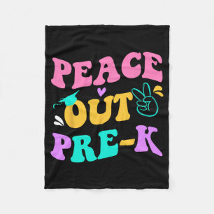 Out Pre-k Grade Last Day Of School Teacher Kids Fleece Blanket