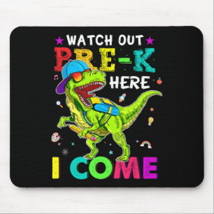 Out Pre K Here I Come Dinosaurs Back To School Kid Mouse Mat