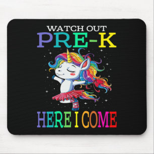 Out Pre-k Here I Come Unicorn Back To School Mouse Mat