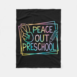 Out Preschool Last Day Of School Summer Break Kids Fleece Blanket