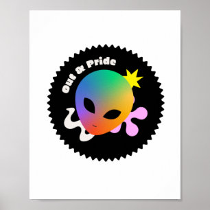 OUT& Pride. LGBT+pride. Poster