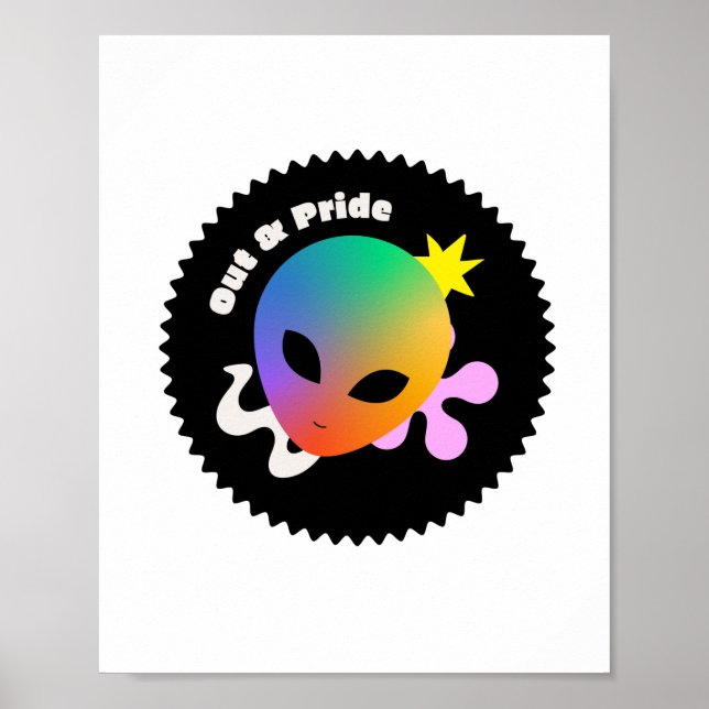 OUT& Pride. LGBT+pride. Poster (Front)