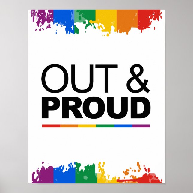 OUT & PROUD POSTER (Front)