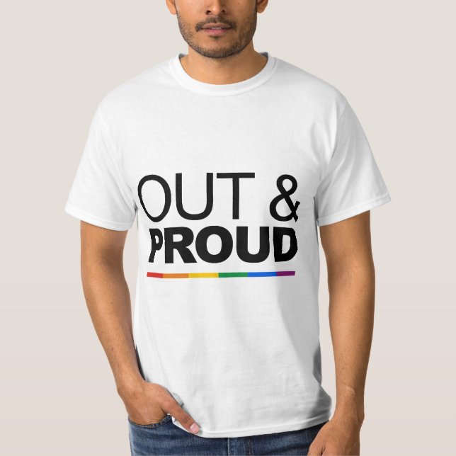OUT & PROUD T-Shirt (Front)