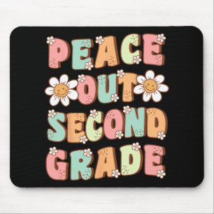 Out Second Grade Cute Groovy Last Day Of 2nd Grade Mouse Mat