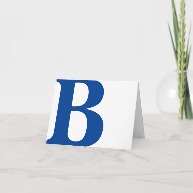 OUT SIDE THE BOX...PERSONALIZED INITIAL, NOTE CARD (Front)