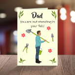 Out standing Dad funny gardening birthday Card<br><div class="desc">🌶️ Put a smile on a face with this funny gardening pun Dad birthday card! - Simply click to personalise this design 🔥 My promises - This design has unique hand drawn elements (drawn my me!) - It is designed with you in mind 🙏 Thank you for supporting my small...</div>