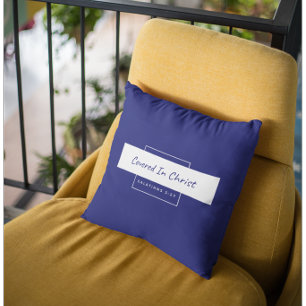 Out The Box Covered In Christ Throw Pillow