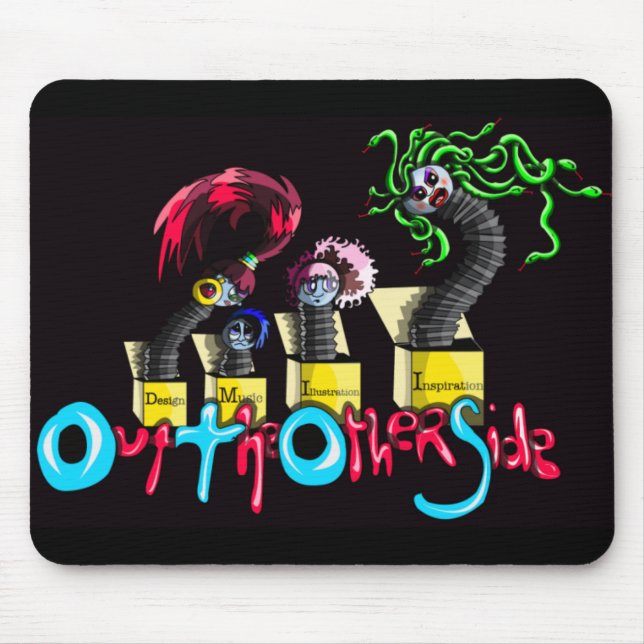Out the Other Side  (Jack in a Box) Mouse Mat (Front)