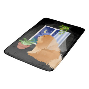 OUT THERE SOMEWHERE  Chow crate/bath mat