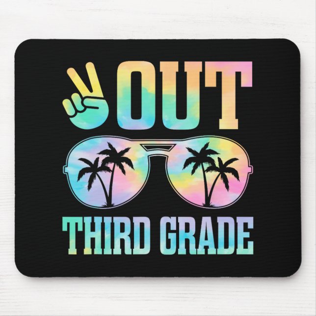 Out Third Grade Last Day Of School Graduation Gift Mouse Mat (Front)