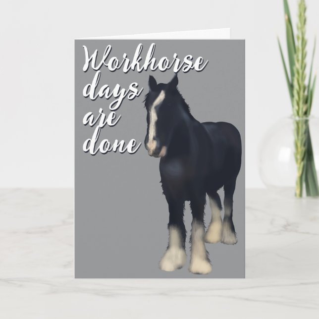 Out to Pasture Retirement Card (Front)