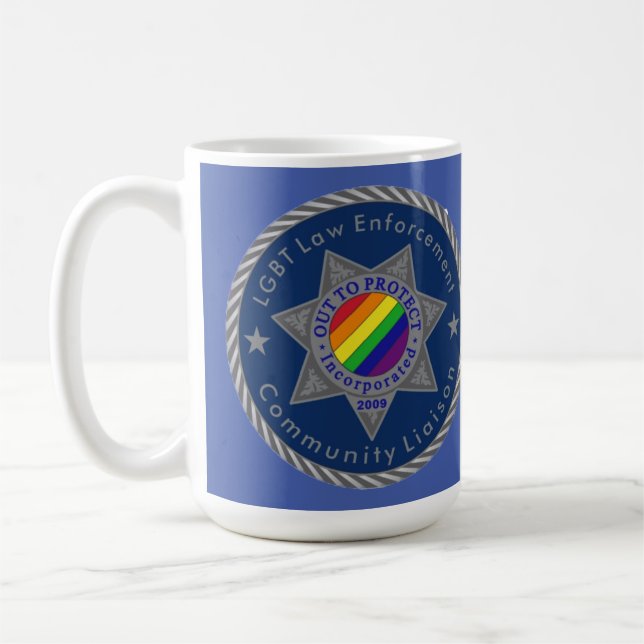 Out To Protect LGBT Community Liaison Mug (Left)