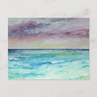 Out to Sea from Chapel Porth, Cornwall Postcard