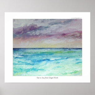 Out to Sea from Chapel Porth Poster