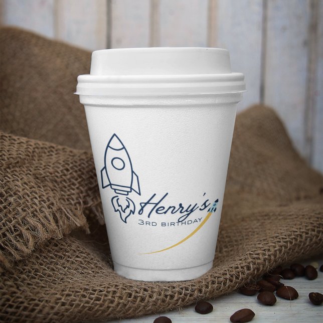 Out to space Birthday Party Paper cup (Creator Uploaded)