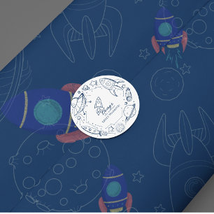 Out to space Birthday Party Tissue Paper