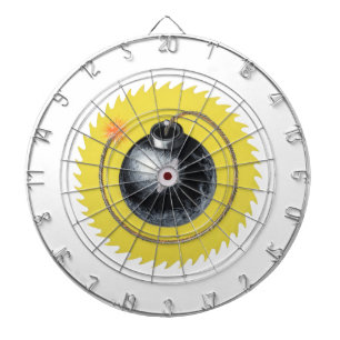 Out With a Bang Fused Bomb Dartboard