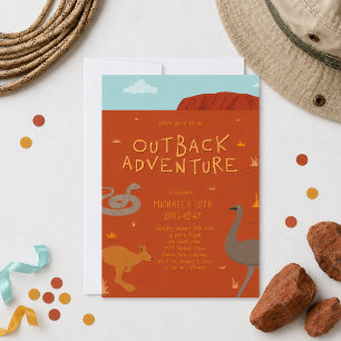 Outback Adventure Birthday Invitation